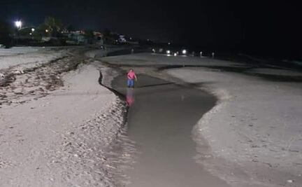 Sorprende a turistas alejamiento del mar en Yucatán 