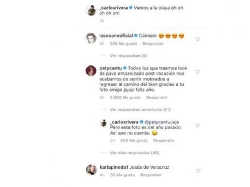 Carlos Rivera posa en sexy traje de baño y Cynthia Rodríguez se derrite