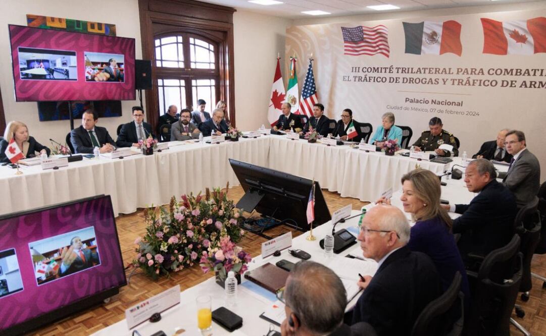 Comité Trilateral entre México, Estados Unidos y Canadá. Foto: X @rosaicela_
