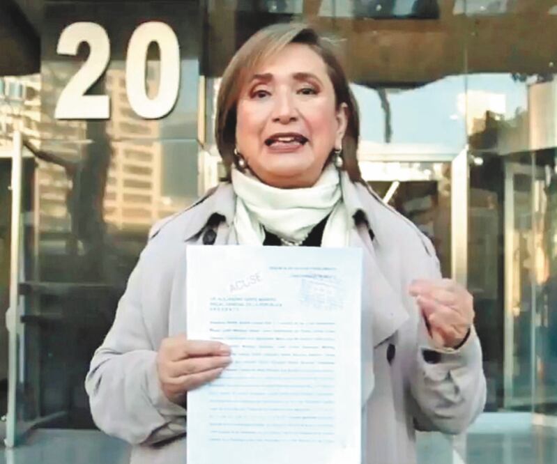 La senadora Xóchitl Gálvez, del PAN, fue quien presentó la denuncia. Foto: Especial