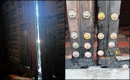 Arquidiócesis denuncia que dos sujetos fueron los responsables del incendio en la Catedral de Puebla; califica el hecho como “actos vandálicos”