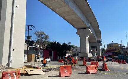 Tras acuerdo entre vecinos y gobierno, siguen las obras del Tren Interurbano México-Toluca en El Capulín, en la alcaldía de Álvaro Obregón