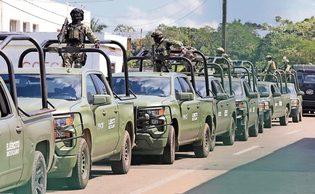 Elementos de la Secretaría de la Defensa Nacional arribaron a Villahermosa para sumarse a las tareas del operativo Olmeca. (07/02/2025) Foto: Luma López | El Universal