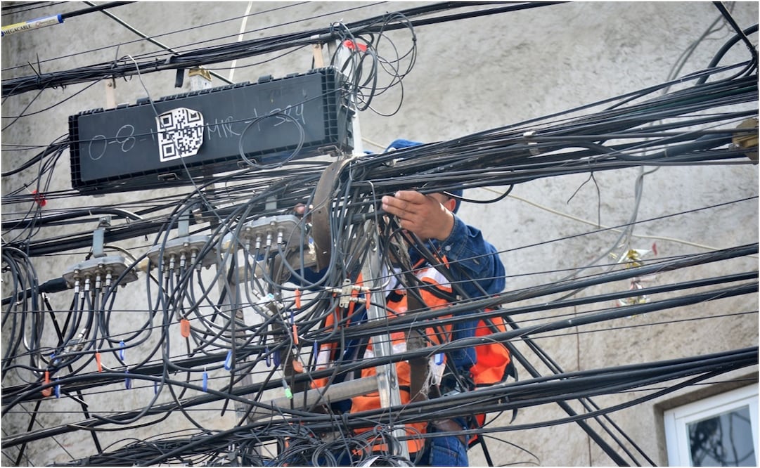 Coyoacán ha retirado 40 toneladas de cableado en desuso. Foto: Especial
