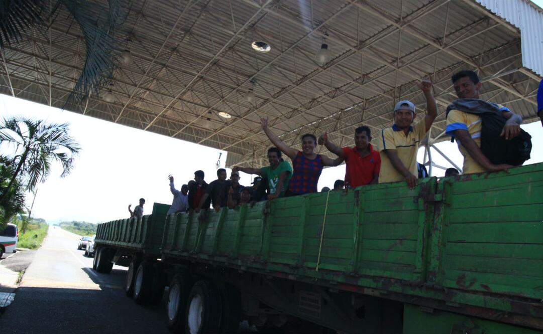 Migrantes a su paso por México. FOTO: Fredy Martín Pérez | EL UNIVERSAL