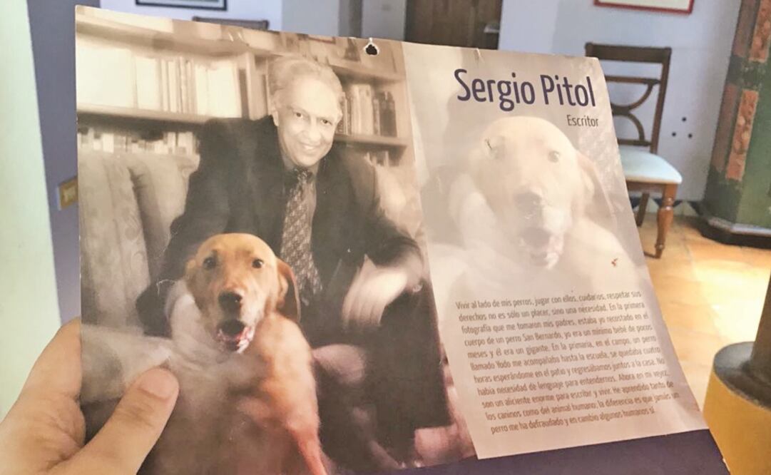 El escritor mexicano vive sus días en su refugio de Xalapa. En su casa están sus perros, Homero y Lola, sus libreros y fotos de amigos y viajes. (EDGAR ÁVILA. EL UNIVERSAL)