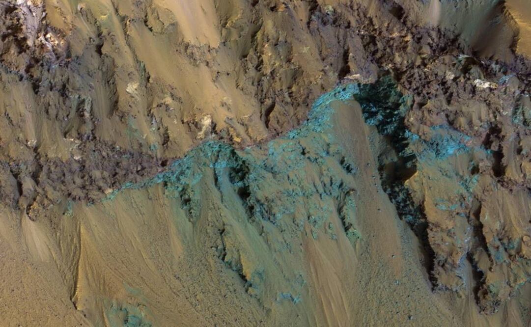 La imagen fue captada por el Orbitador de Reconocimiento de Marte. Foto: NASA