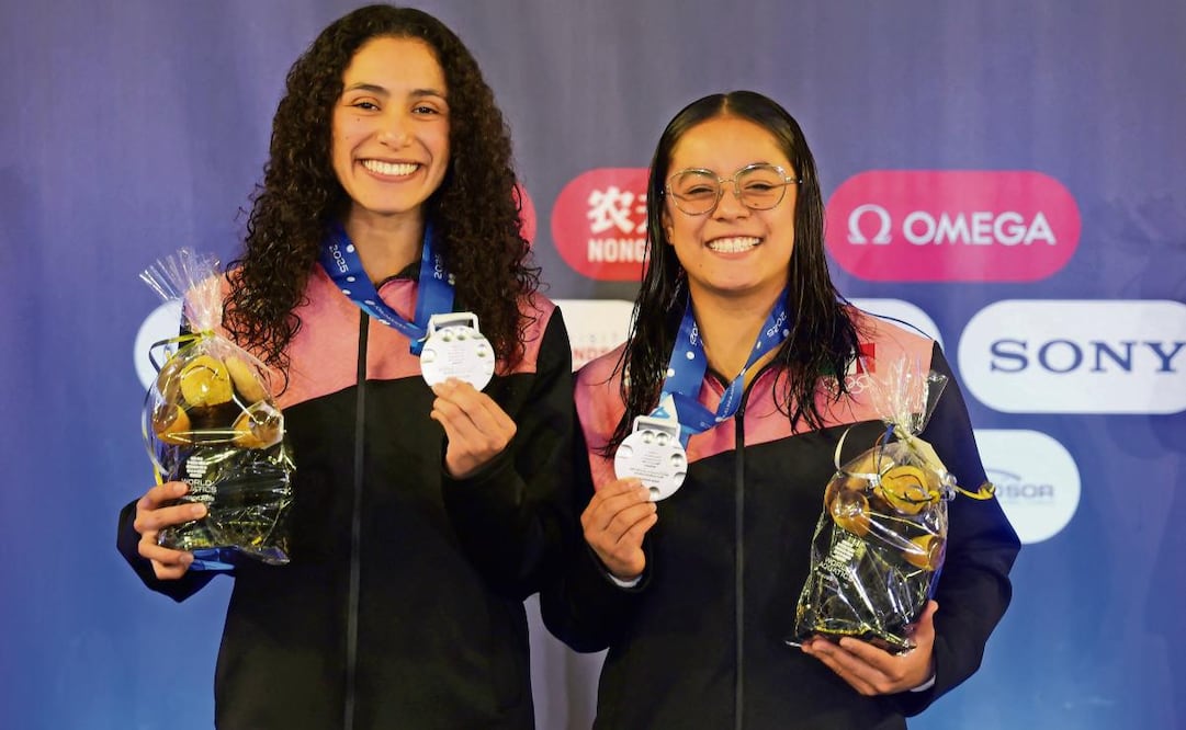 Gabriela Agúndez y Alejandra Estudillo, de las cartas fuertes de México. Foto: Gregory Shamus / AFP