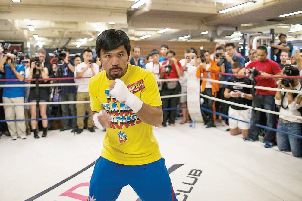 ‘Pacman’ perdió el primer combate ante Bradley y ganó el segundo (ARCHIVO. EL UNIVERSAL)