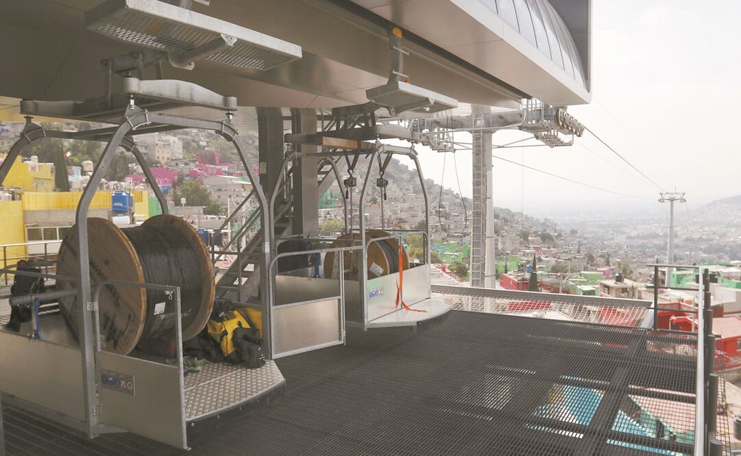 La primera línea de Cablebús de la Ciudad de México, que va de Indios Verdes a Cuautepec, hasta finales de diciembre de 2020 contaba con un avance de construcción de 85%. Foto: ARCHIVO EL UNIVERSAL