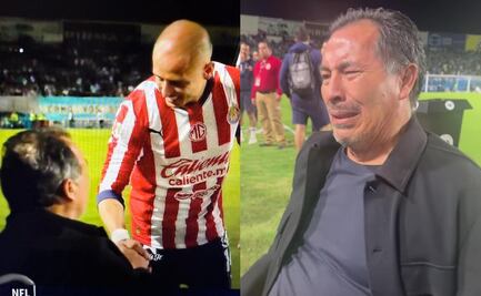Benjamín Galindo recibe emotivo homenaje en partido de Chivas; el legendario exjugador no pudo evitar llorar