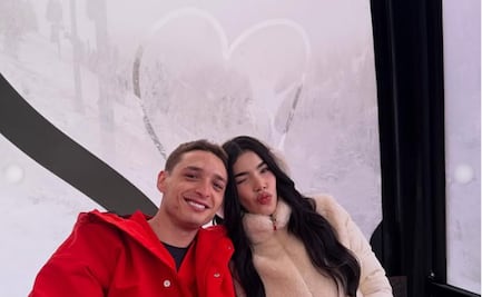 Peso Pluma y Kenia Os presumen muñeco de nieve durante romántica escapada en Aspen; ¡fans piden boda y bebé!  