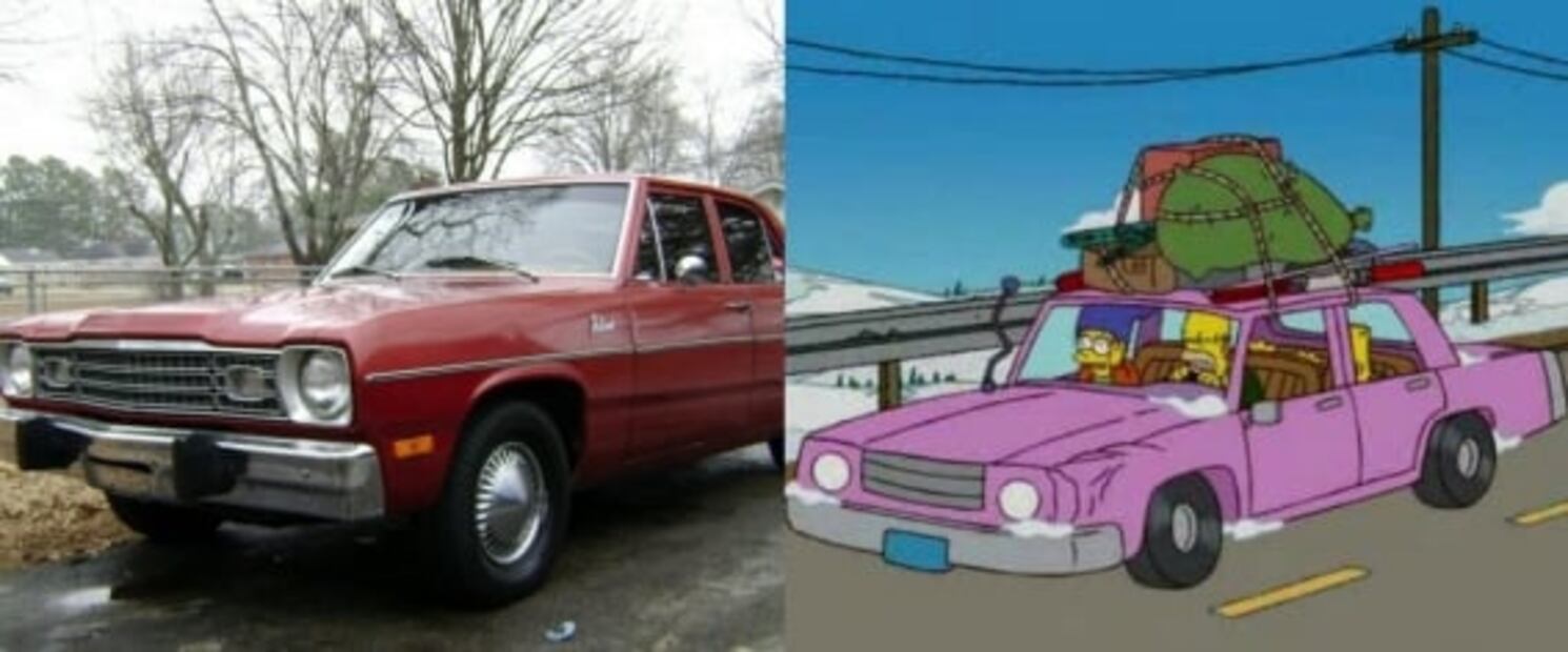 Los autos de Los Simpson en la vida real