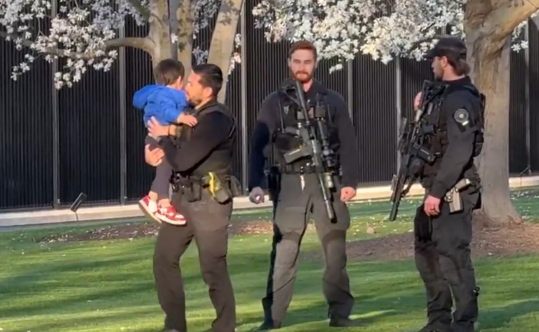 Niño se filtra en la Casa Blanca. Foto: captura de pantalla
