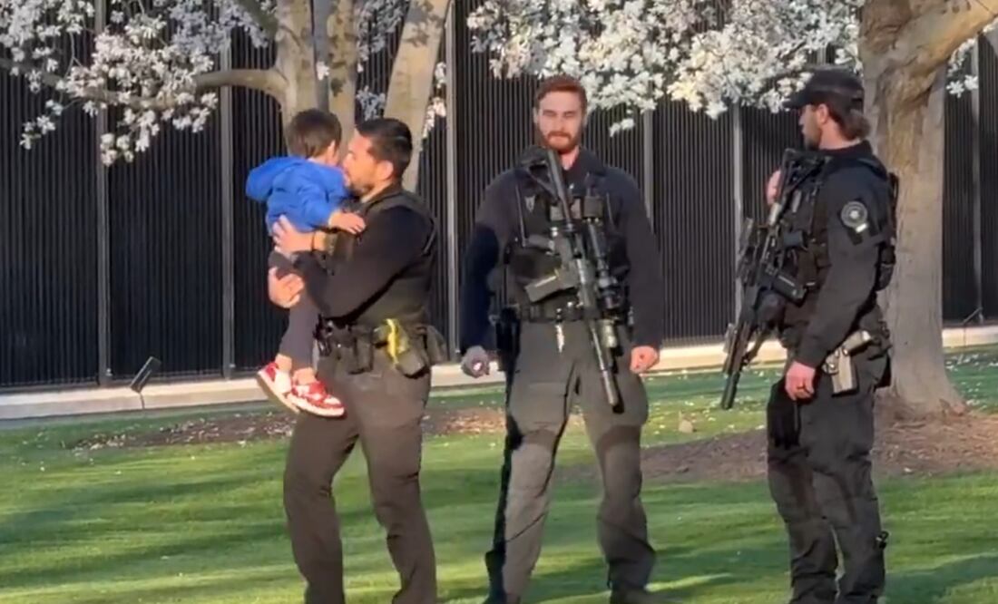 Niño se filtra en la Casa Blanca. Foto: captura de pantalla