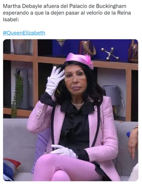 Martha Debayle da el pésame por el fallecimiento de Isabel II y así reacciona el internet 
