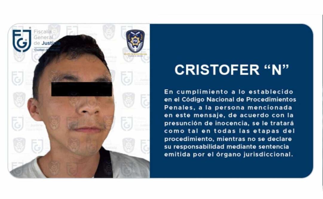 Cristofer "N" fue vinculado a proceso 18 de enero. Foto: Especial