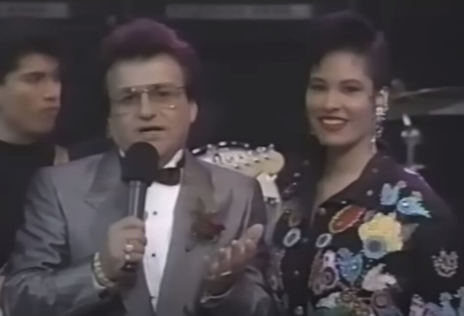 Selena Quintanilla y Johnny Canales. Foto: Captura de video