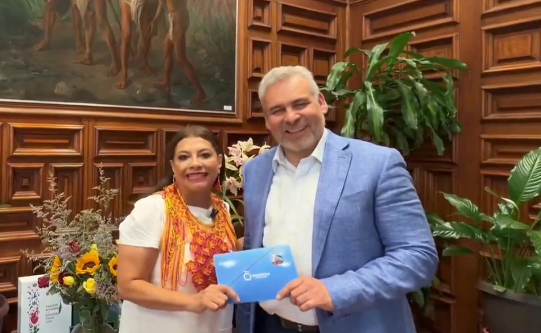 Clara Brugada y Alfredo Ramírez Bedolla. Foto: Captura de pantalla.