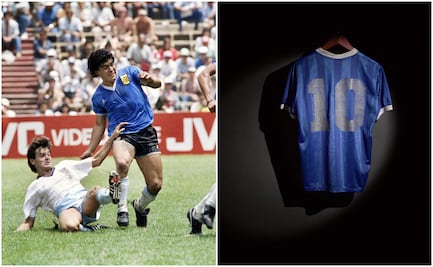 Subastan playera que utilizó Diego Armando Maradona en el Mundial de México 86