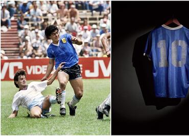 Subastan playera que utilizó Diego Armando Maradona en el Mundial de México 86