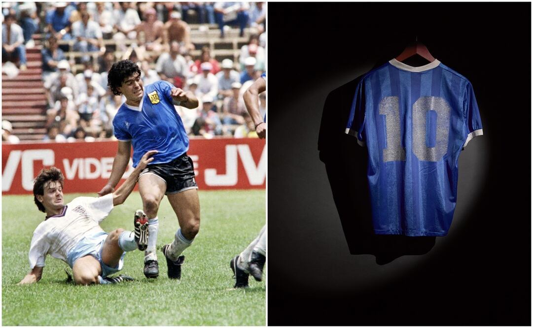 Subastan playera que utilizó Diego Armando Maradona en el Mundial de México 86 / FOTO: ESPECIAL