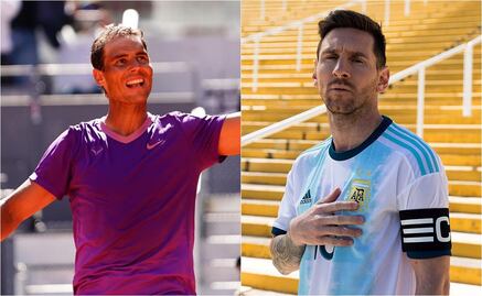 Rafael Nadal presume camiseta de Messi en su museo