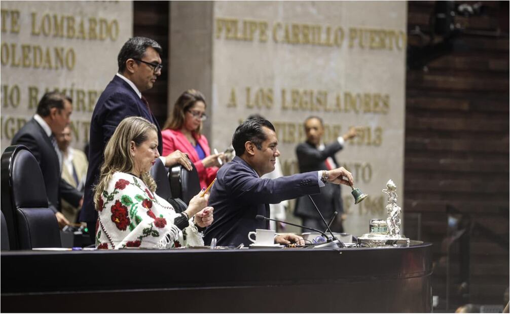 Diputados realizan declaratoria de validez de la reforma judicial. Foto: Gabriel Pano/EL UNIVERSAL