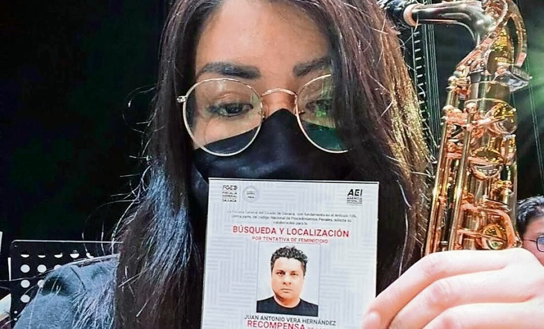 La saxofonista María Elena Ríos fue víctima de una tentativa de feminicidio a través de un ataque con ácido. Foto Especial