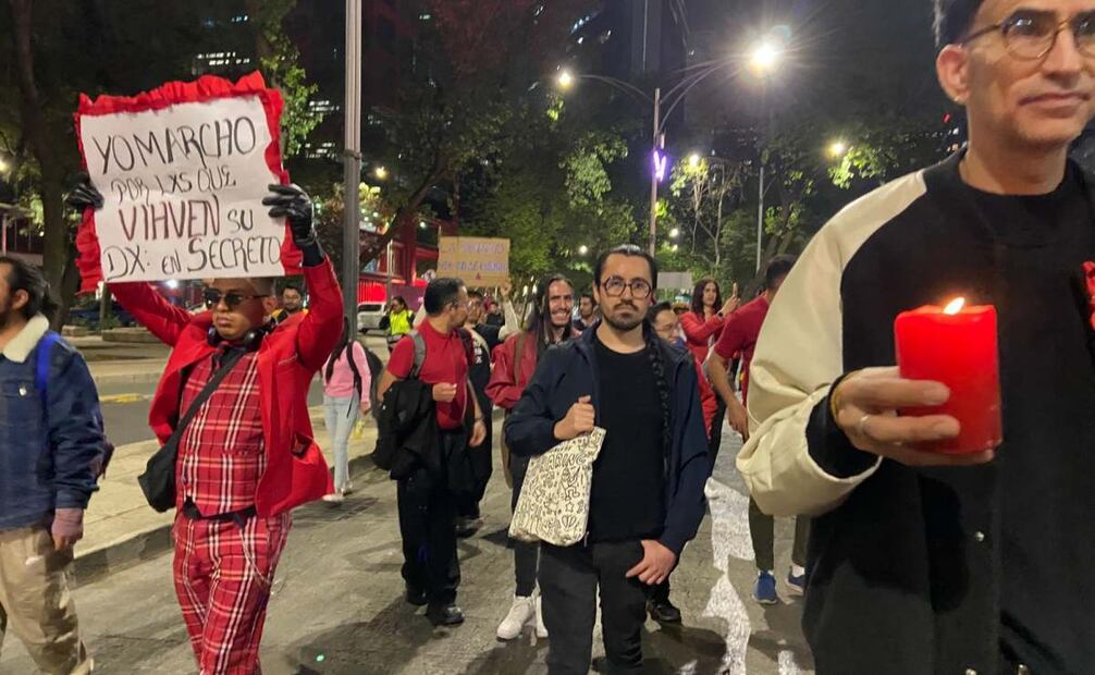 Marchan por el Día Mundial del VIH-SIDA (01/12/2025). Foto: Juan Carlos Williams / EL UNIVERSAL