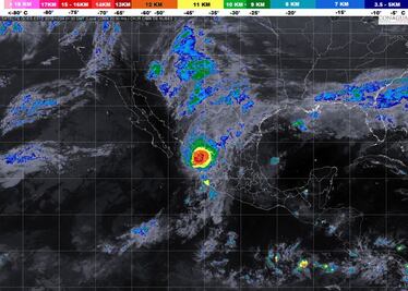 Así tocó tierra el huracán “Willa” en Sinaloa. Animación