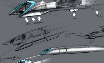 Hyperloop, cápsula que levita y se desplaza a mil 200 km/h