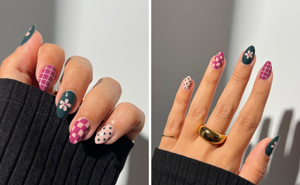 La combinación de dos colores sofisticados para el verano. Foto: Instagram @samrosenails