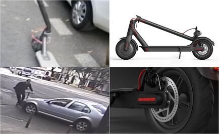 Así es el scooter del joven embestido por auto en calles de la colonia Roma 