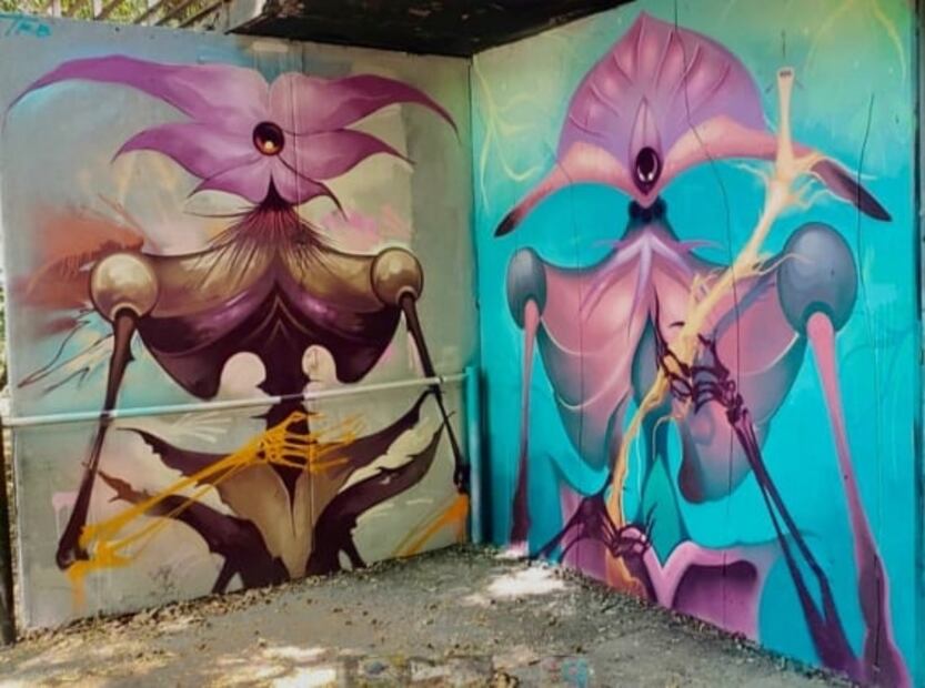 La alcaldía Cuauhtémoc también borró murales en el Parque España