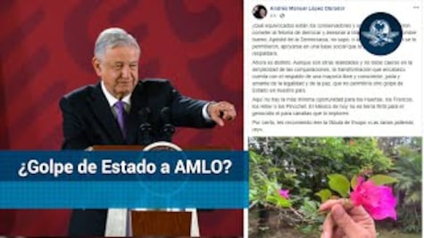 AMLO: Mayoría me respalda y no permitirá un golpe de Estado