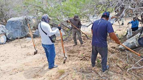 Hallan 5 fosas y restos expuestos en Comondú, Baja California Sur