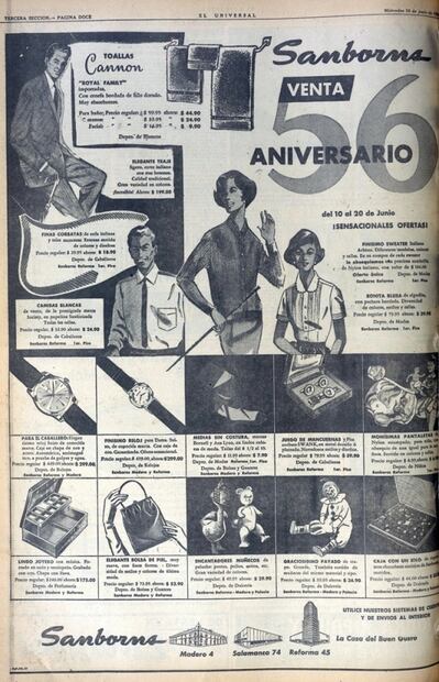 Anuncios de 1922, 1924... así se promocionaba Sanborns hace 100 años