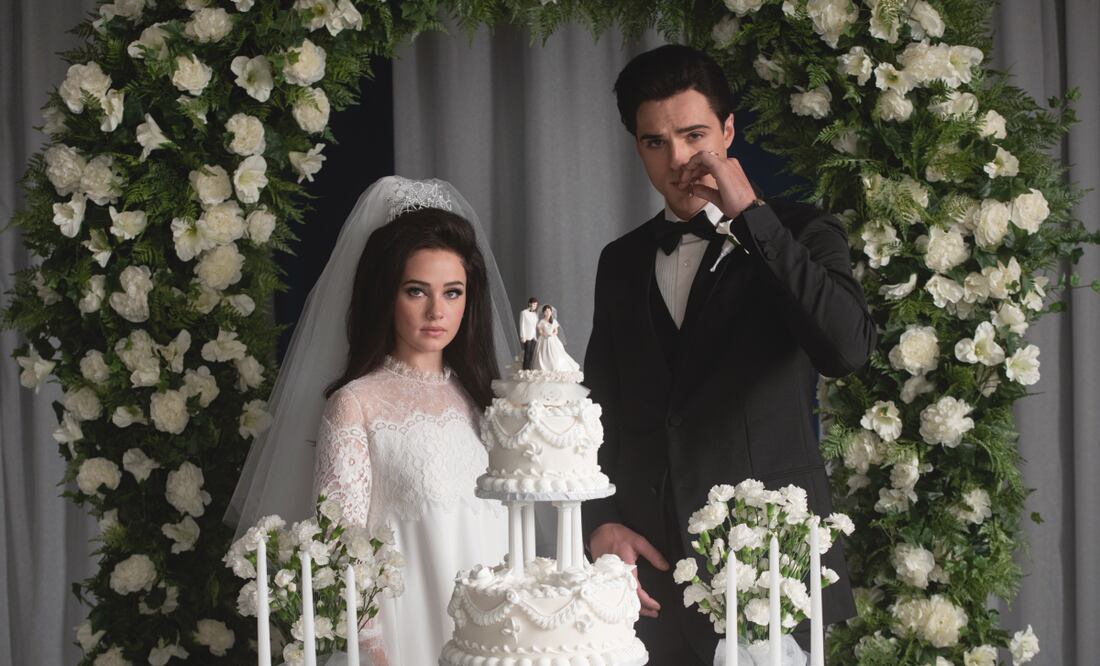 Los actores Cailee Spaeny (Priscilla) y Jacob Elordi (Elvis) dan vida a la mítica pareja, dirigidos por la realizadora Sofia Coppola, quien se basó en el libro Elvis and me, de la expareja del Rey del rock and roll. Foto: Mubi