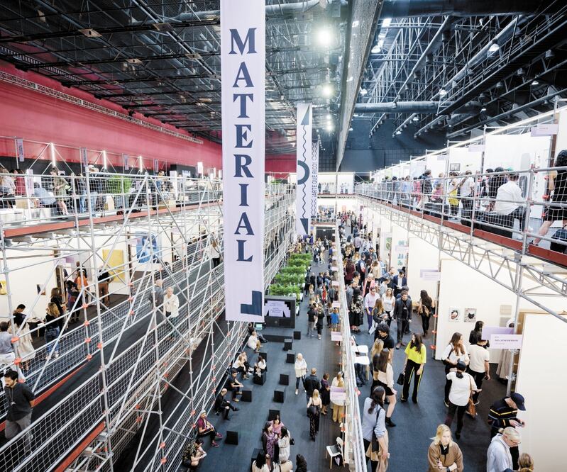 La estructura de la feria es diseño del estudio arquitectónico Aprdelesp. CORTESIA FERIA MATERIAL