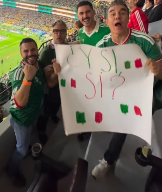 El actor y comediante no perdió oportunidad de apoyar a la selección. Foto: Instagram.