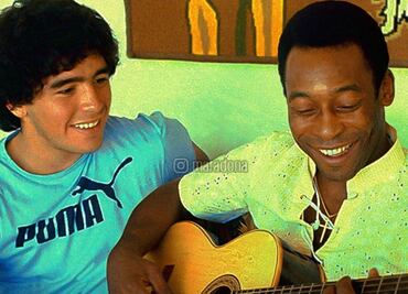 Pelé y la emotiva canción que le cantó a Maradona