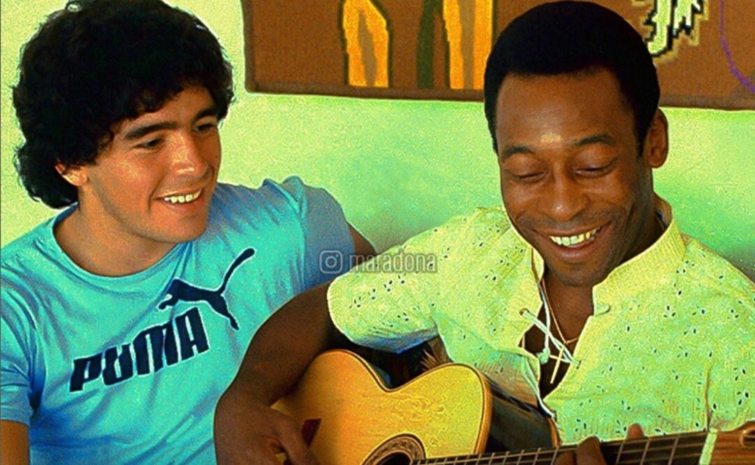 Pelé y Maradona reunidos - FOTO: Instagram @maradona