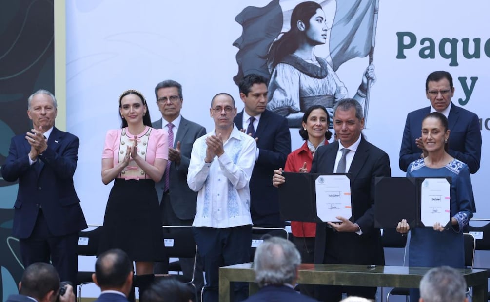 La presidenta Claudia Sheinbaum renovó con productores y cadenas de autoservicio el Paquete Contra la Inflación y la Carestía (PACIC) (29/05/2026). Foto: Cuartoscuro