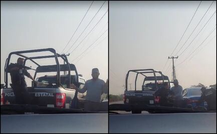 Pánico en carretera de Tabasco: mujeres atestiguan detención de dos presuntos delincuentes