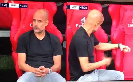 Así sufrió Pep Guardiola la eliminación del Manchester City ante el Arsenal