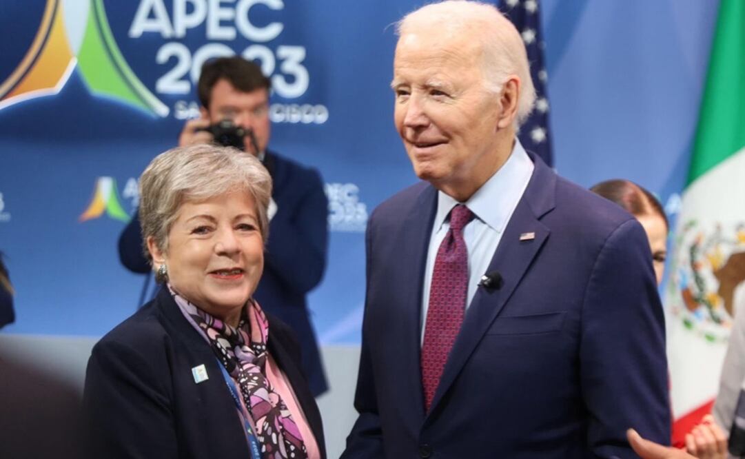 Alicia Bárcena y Joe Biden. Foto:  X @aliciabarcena