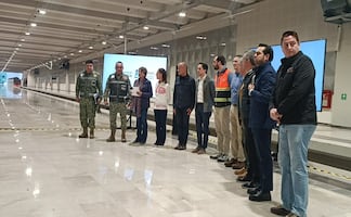 Sheinbaum realiza primer recorrido prueba del Tren Suburbano al AIFA; prevén que opere en Semana Santa