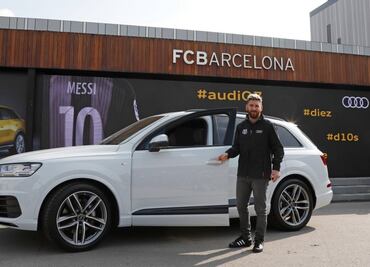 Jugadores del Barcelona probaron el Audi Q2