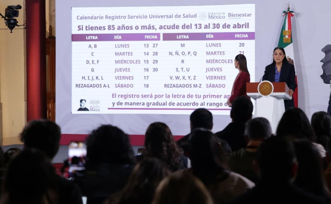 Ariadna Montiel Reyes, titular de la Secretaría de Bienestar durante la mañanera de la presidenta Claudia Sheinbaum este 7 de abril del 2026 (07/04/2026). Foto: Fernanda Rojas / EL UNIVERSAL